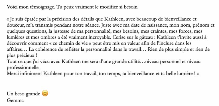 témoignage